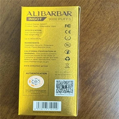 Alibarbar Ingot Group 9000+puffs Vape